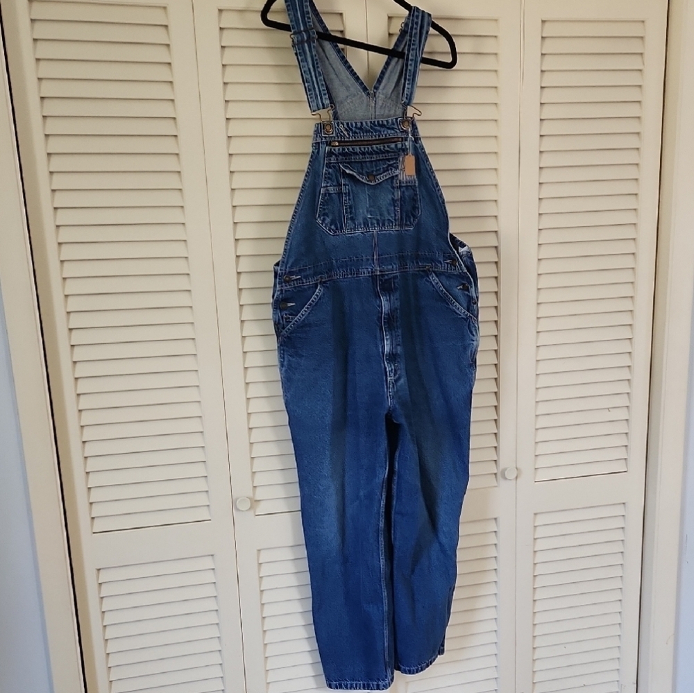 Blue Denim Overalls with Adjustable Straps